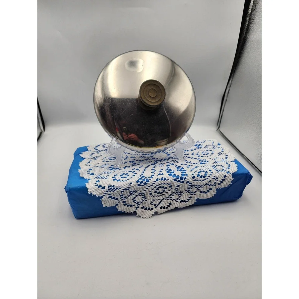 Vintage Ravereware Stainless Steel Replacement‎ Pot Lid 7.5 Inch Silver Round